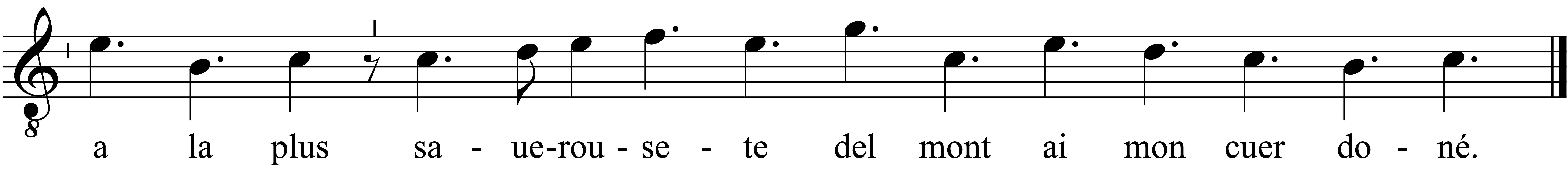 Refrain musical notation